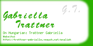 gabriella trattner business card